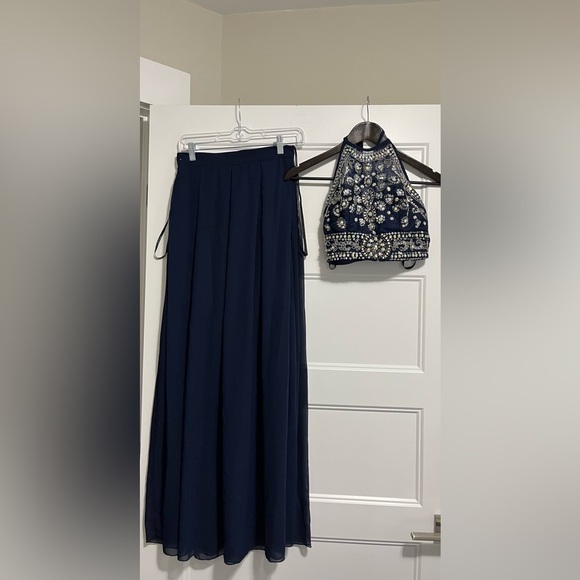 B Darlin  2 Piece Embellished Dress Prom Homecoming Formal 3/4 - Picture 16 of 16